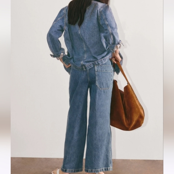 Everlane The Gardener Overalls in Blue Denim Size XL - Picture 5 of 6